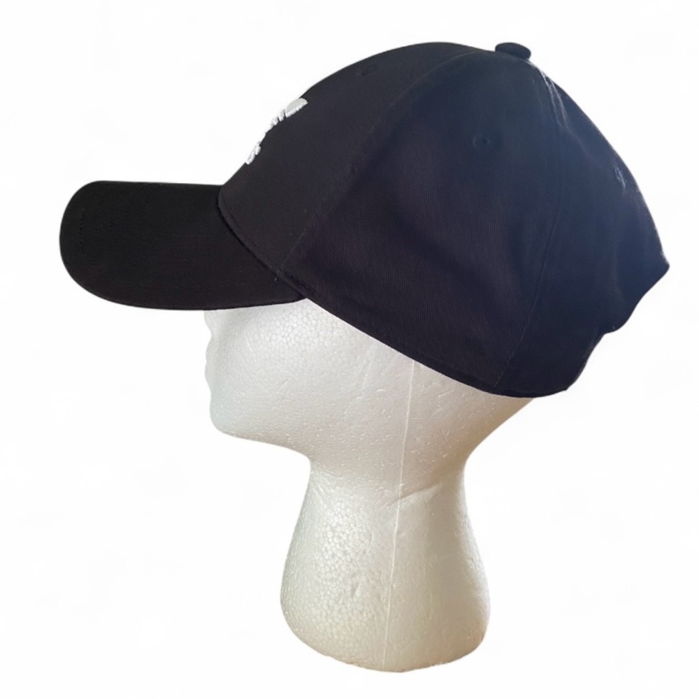 Adidas Originals Icon Black Logo Precurved SnapBack Unisex Baseball Hat Cap - Picture 3 of 7